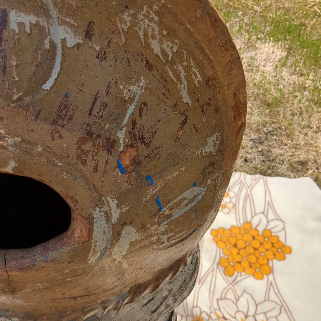 昭和レトロ 信楽焼 たぬき 置物 インテリア 傘立て 店舗 什器 ショップ