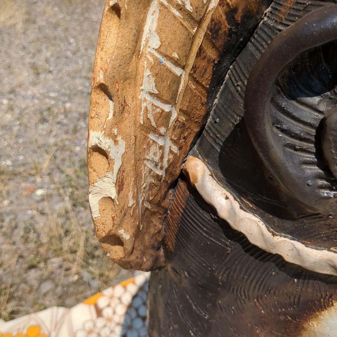 昭和レトロ 信楽焼 たぬき 置物 インテリア 傘立て 店舗 什器 ショップ