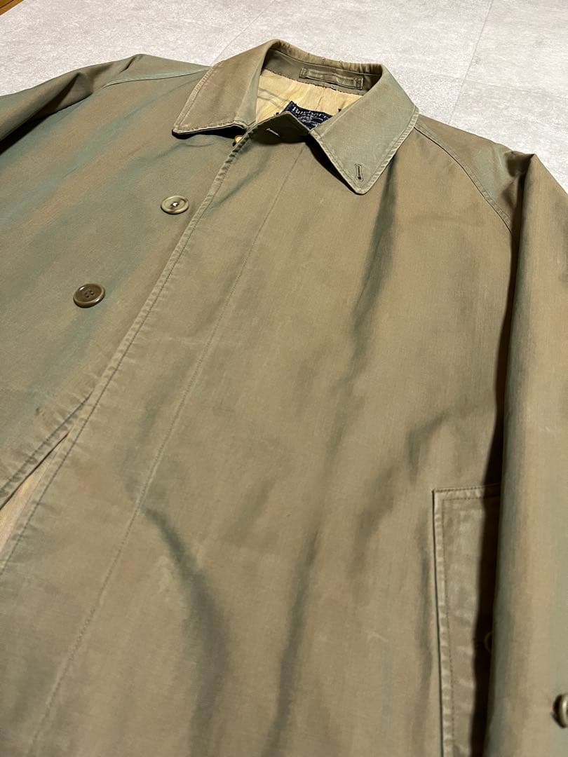 ビンテージ Burberry バーバリー 一枚袖 ステンカラーコート 玉虫