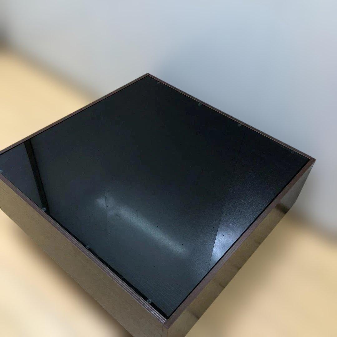 送料無料 ガラス天板 センターテーブル ローテーブル 引き出し　250904