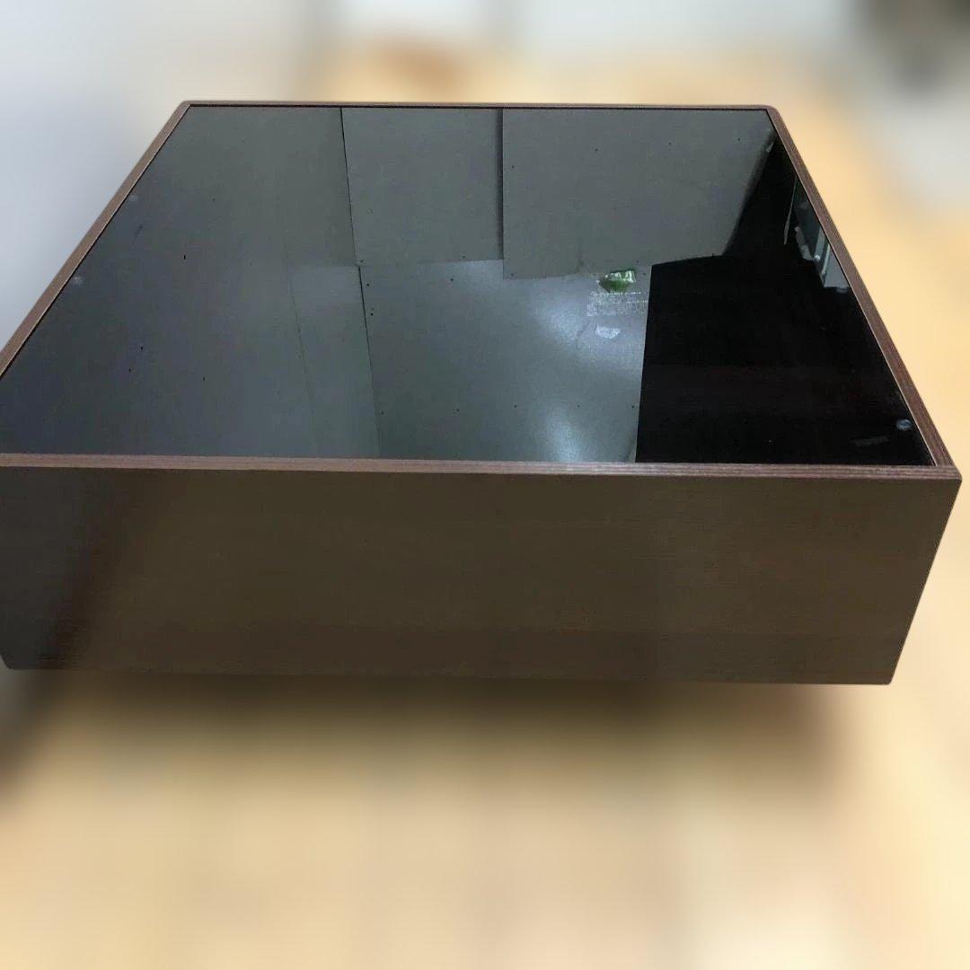 送料無料 ガラス天板 センターテーブル ローテーブル 引き出し　250904