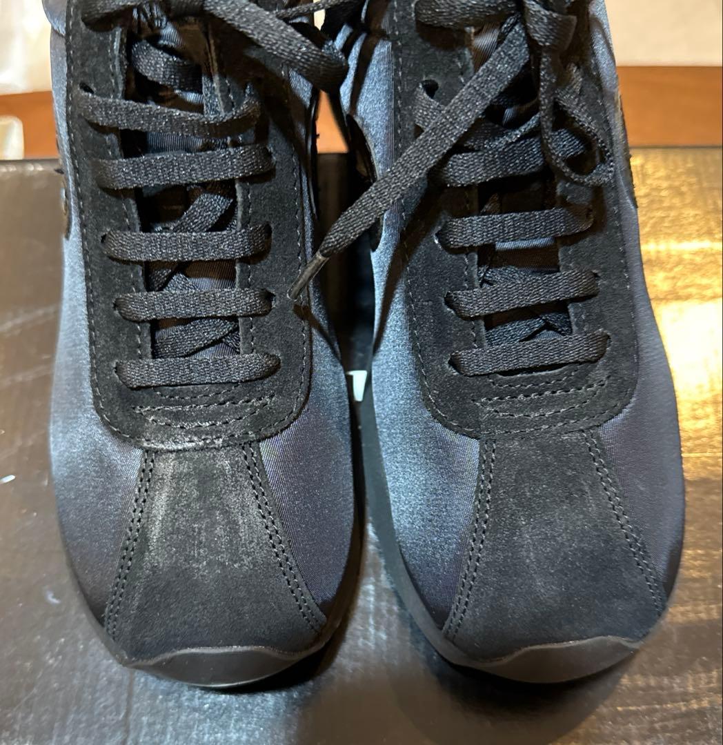 バラ色の雲SPEED JOGGER STK (37) ヒールスニーカー 黒