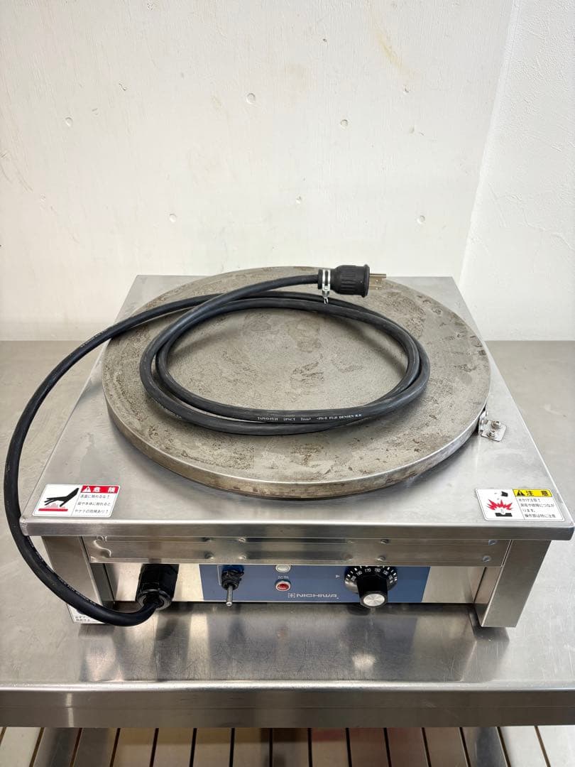 【動作良好 綺麗】ニチワクレープ焼き機 CM-410クレープメーカー焼き器
