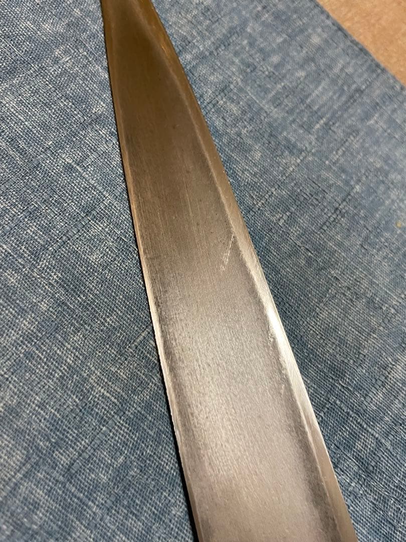 堺　泉州源菊虎　極上本鍛錬　水牛柄　尺　柳刃包丁　28センチ　ヴィンテージ