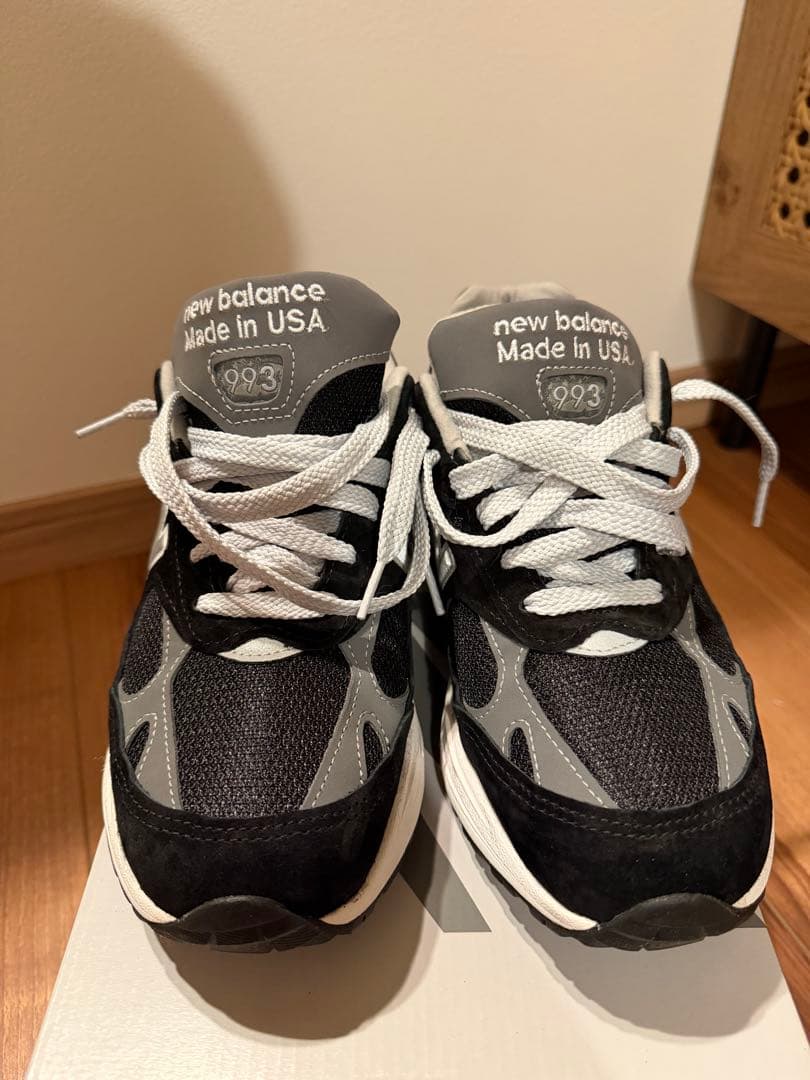 新品同様New Balance 993 26.0cm ブラック/グレー