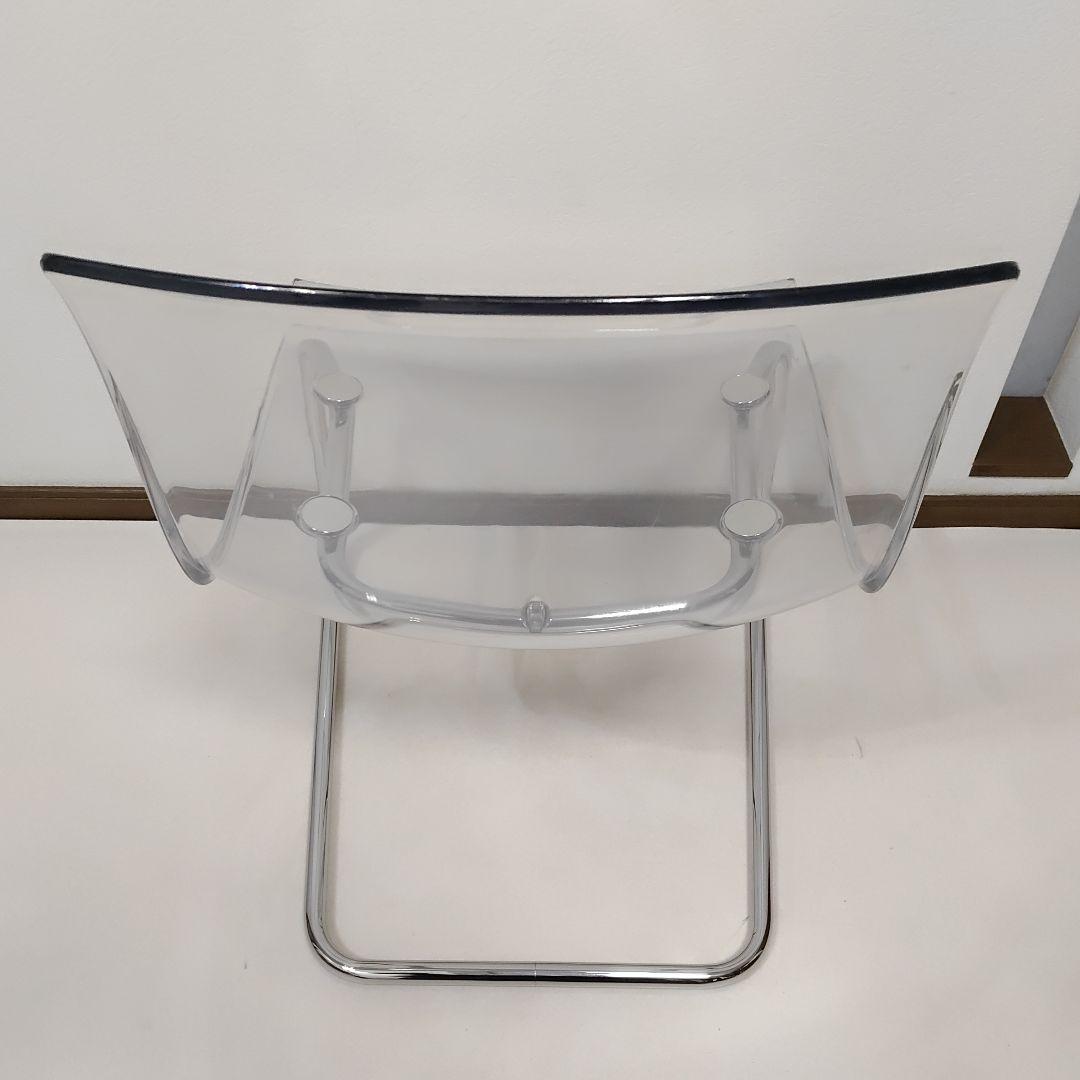 IKEA トービアスTOBIAS ダイニングチェア 透明椅子 クロムメッキ