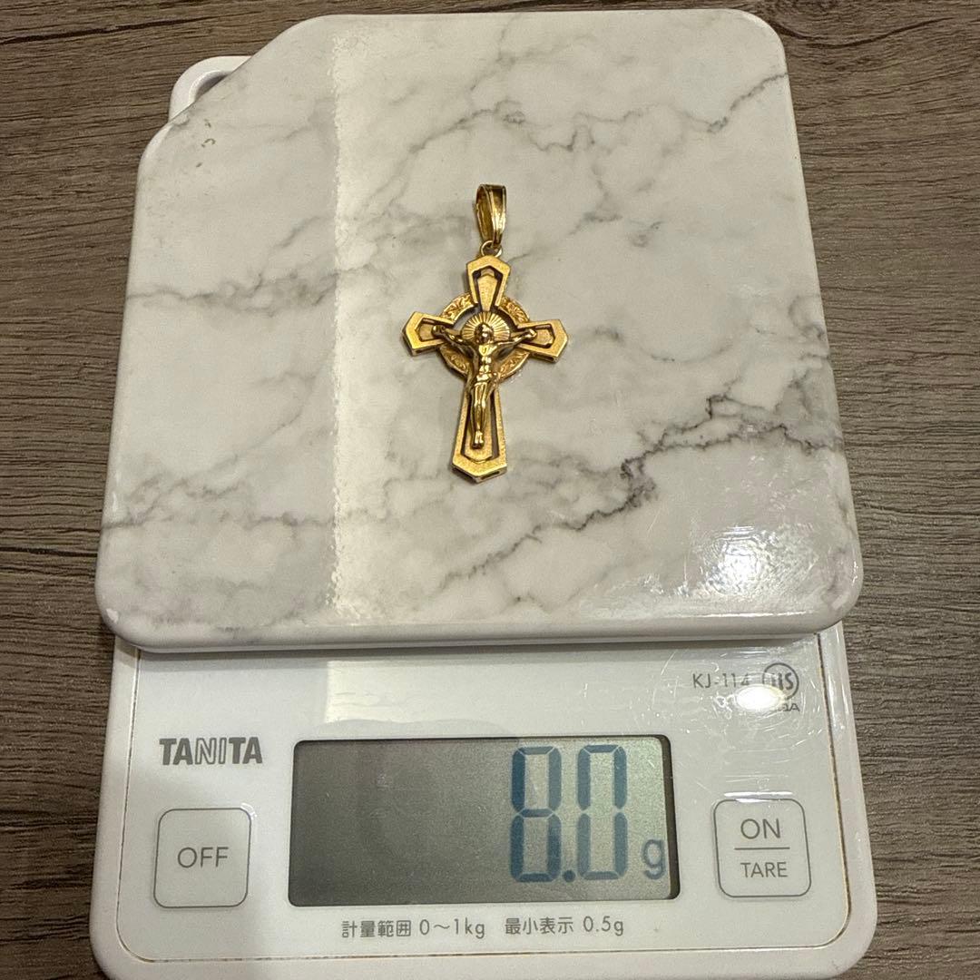 K18ゴールド 十字架ペンダント　18金　18k トップ