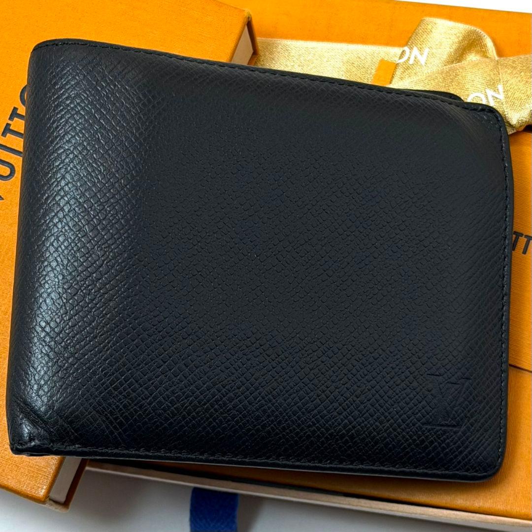 良品 ルイヴィトン タイガ ポルトフォイユ フロリン 財布 二つ折り 黒