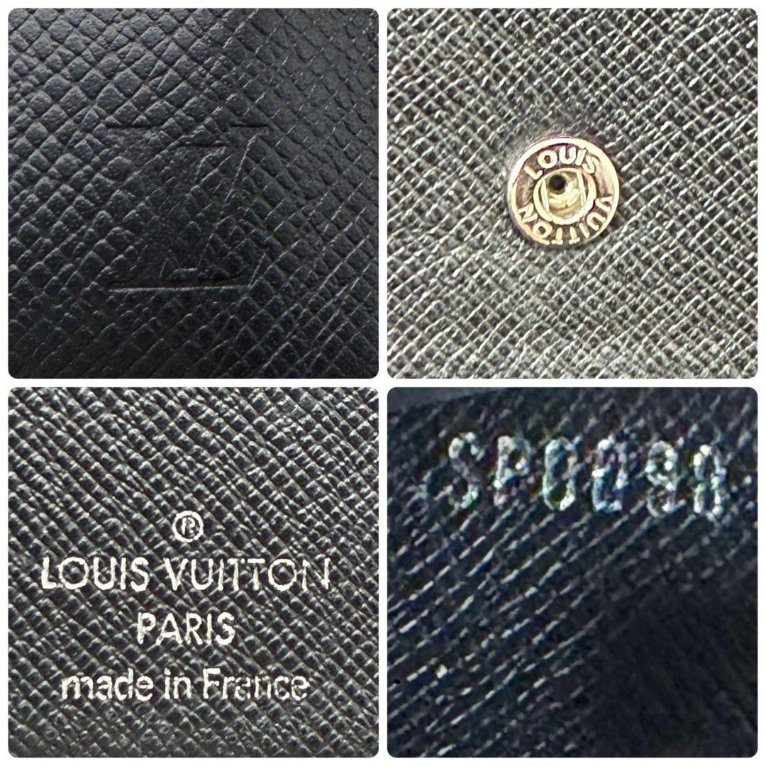 良品 ルイヴィトン タイガ ポルトフォイユ フロリン 財布 二つ折り 黒