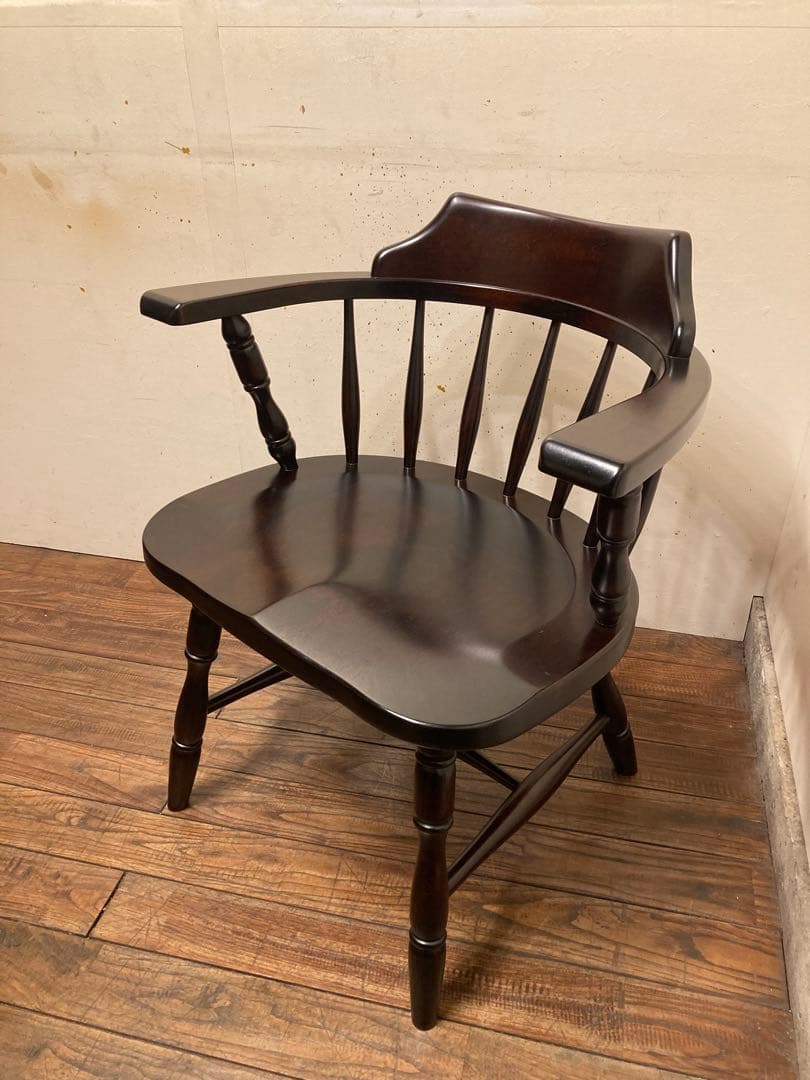 北海道民芸 無垢材 キャプテンチェア ウィンザーアームチェア 民藝 アンティーク