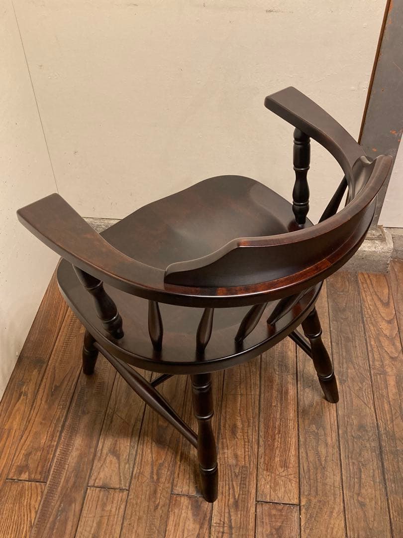 北海道民芸 無垢材 キャプテンチェア ウィンザーアームチェア 民藝 アンティーク