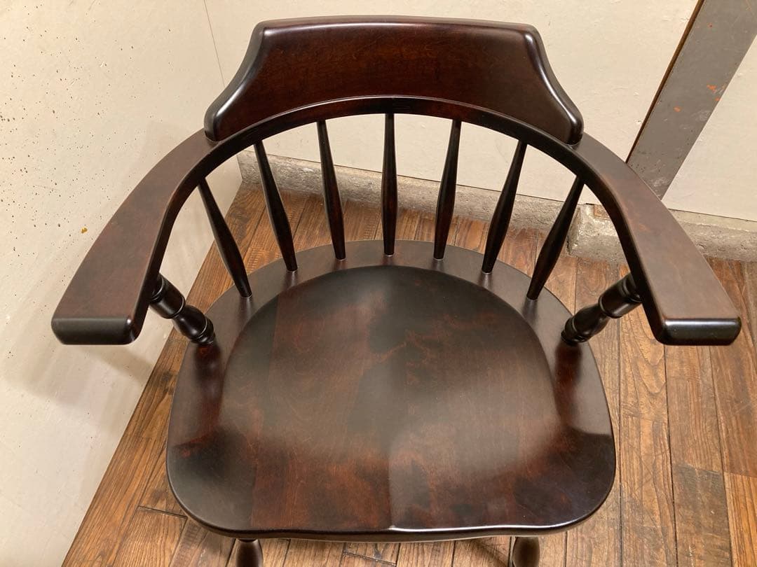 北海道民芸 無垢材 キャプテンチェア ウィンザーアームチェア 民藝 アンティーク