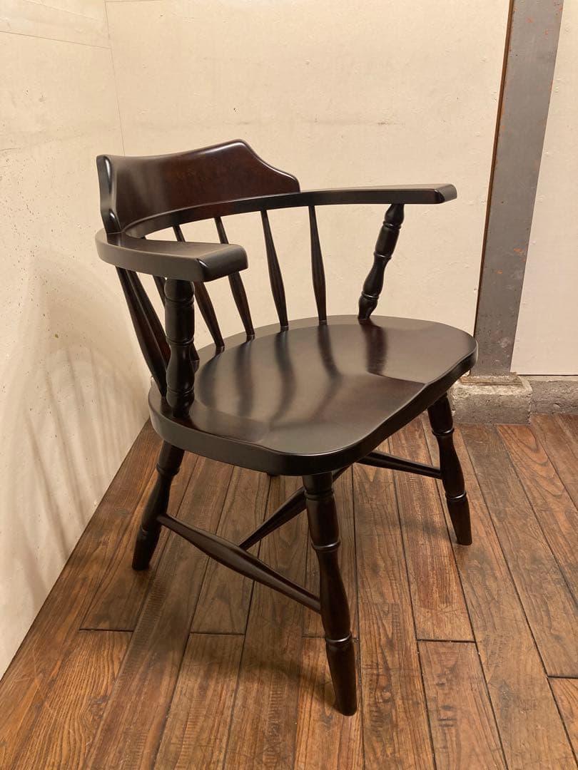 北海道民芸 無垢材 キャプテンチェア ウィンザーアームチェア 民藝 アンティーク