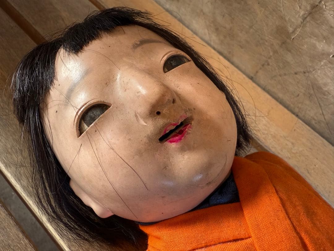 【O-2052】日本人形 市松人形 昭和レトロ 呪物