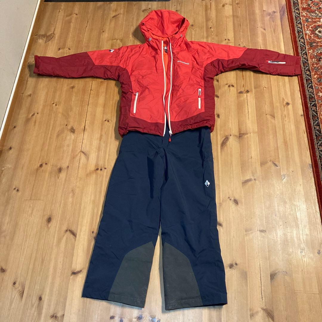 mont-bell 子ども用 スキーウェア上下セット150
