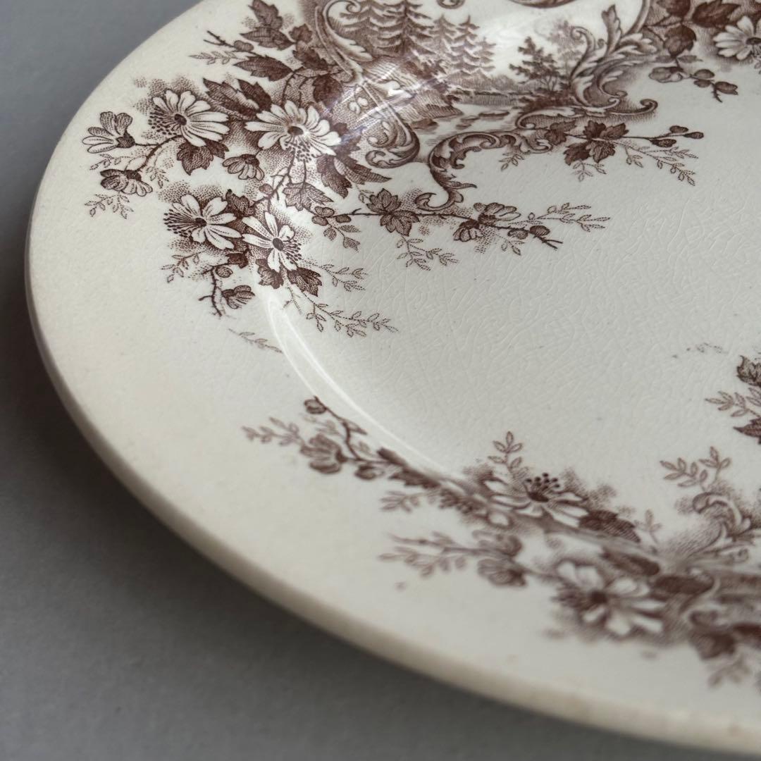 フランスアンティーク ショワジールロワ POMPADOUR ディナープレートD