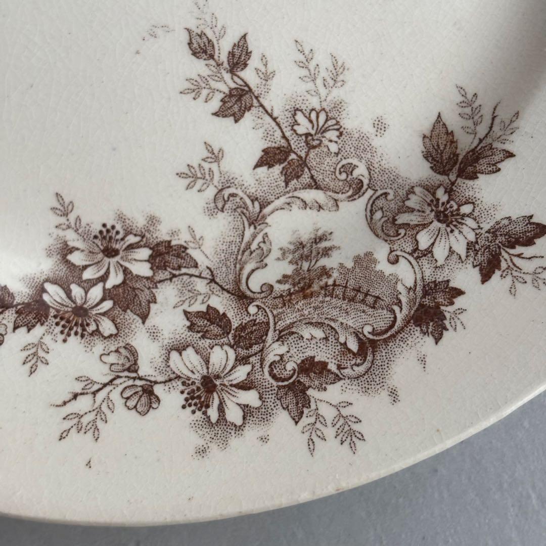 フランスアンティーク ショワジールロワ POMPADOUR ディナープレートD