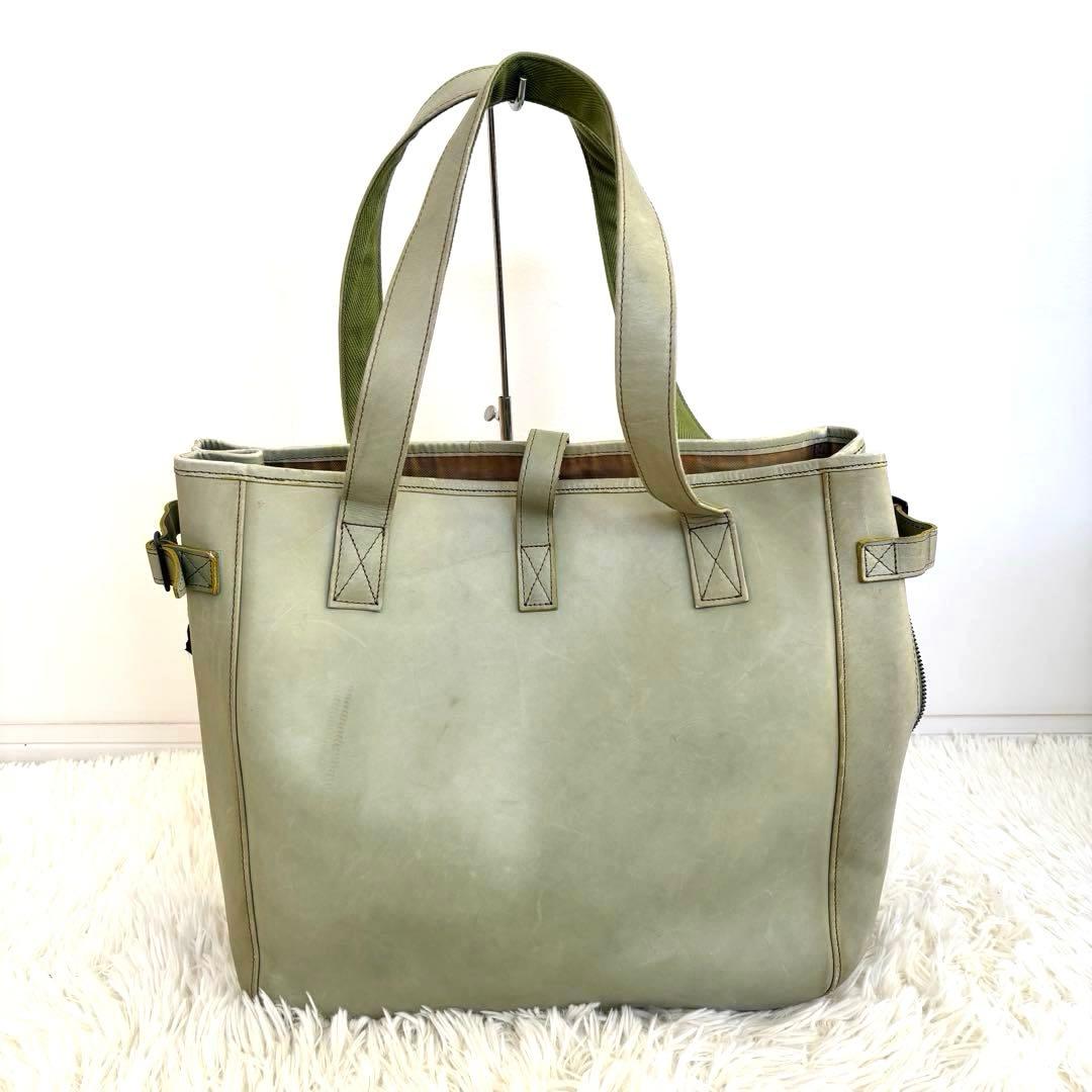 【レアカラー】ポーター PORTER レザートートバッグ A4収納可 大容量