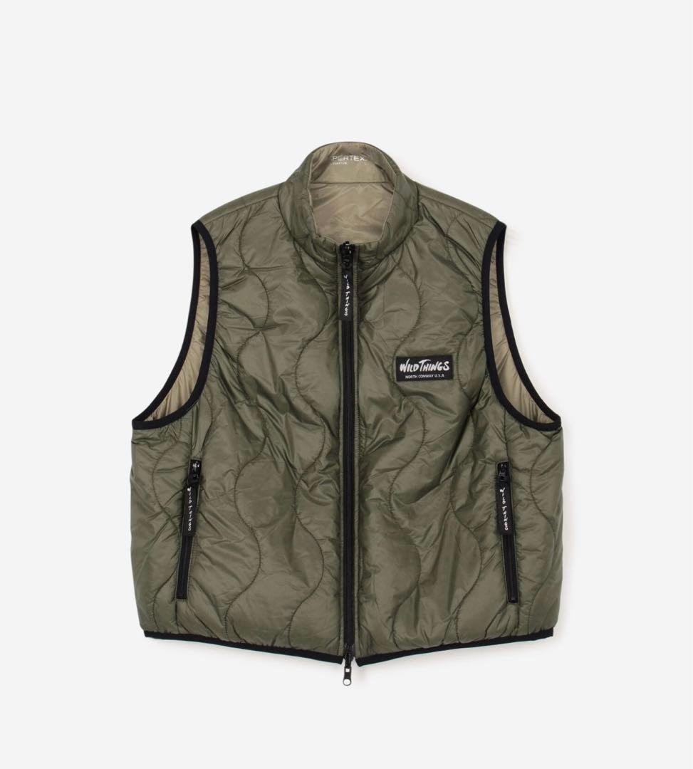 WILD THINGS 〈別注〉 リバーシブル 中綿ベスト Bshop
