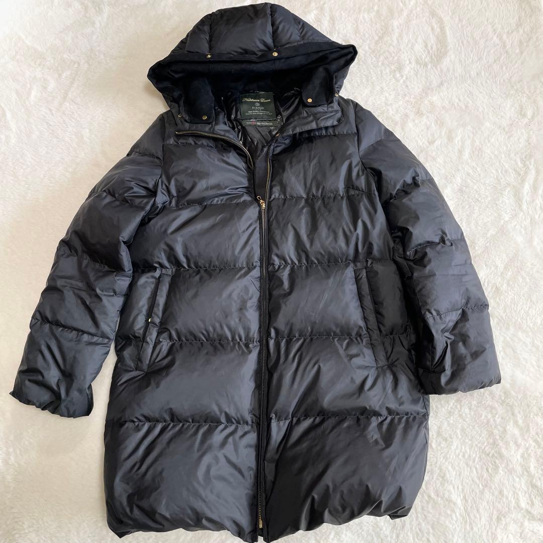 ✨️近年モデル✨ナノユニバース ダウンコート 西川ダウン ファー 2way 黒