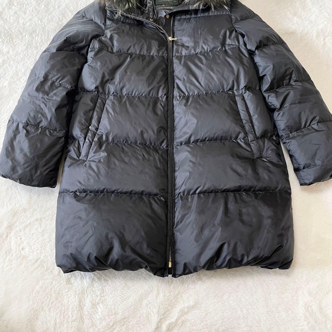 ✨️近年モデル✨ナノユニバース ダウンコート 西川ダウン ファー 2way 黒