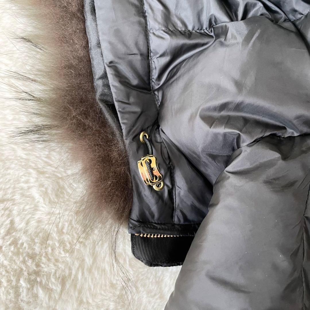 ✨️近年モデル✨ナノユニバース ダウンコート 西川ダウン ファー 2way 黒