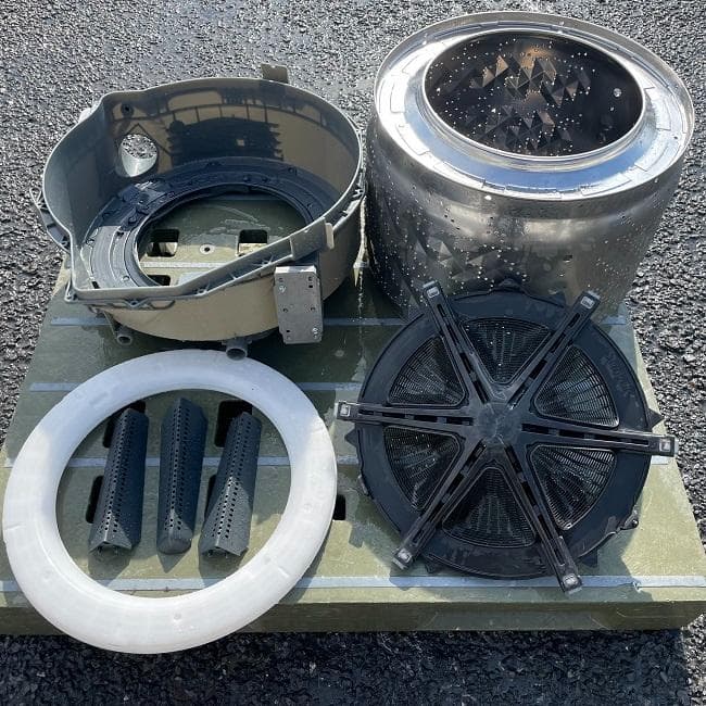 地域限定送料無料　美品 パナソニック ドラム式洗濯乾燥機 NA-VX800BL