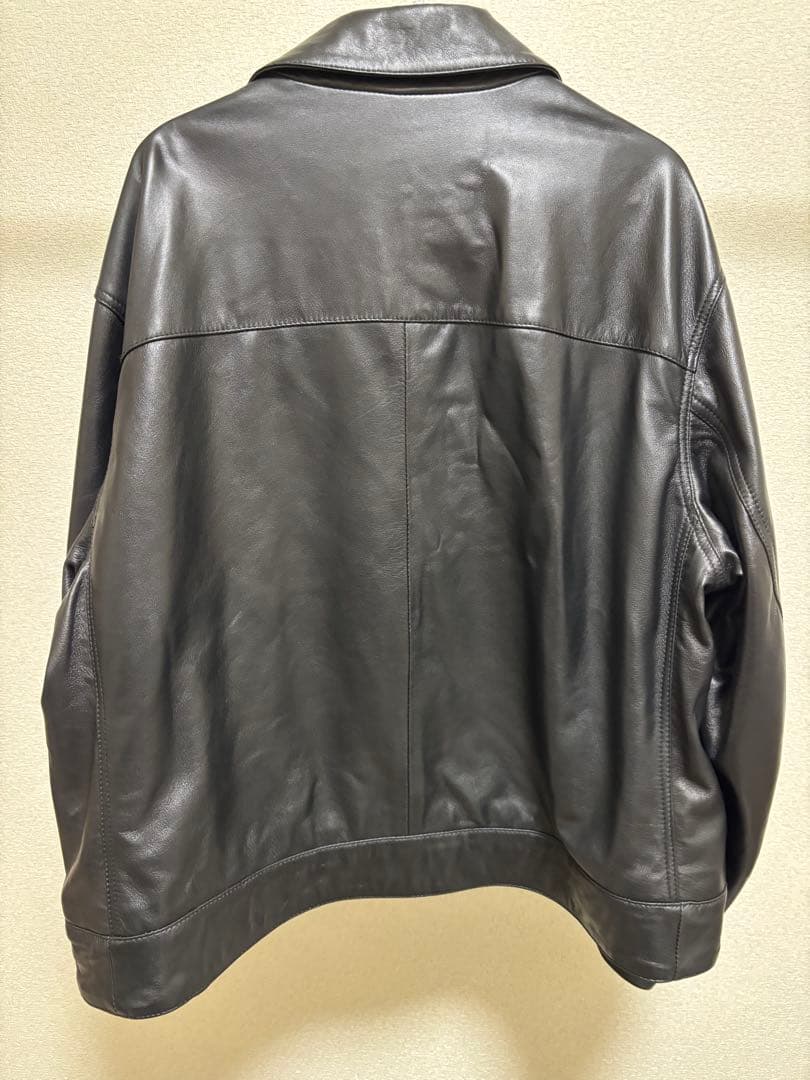 シープレザーライダージャケット ブラック 01 【MAISON SPECIAL】