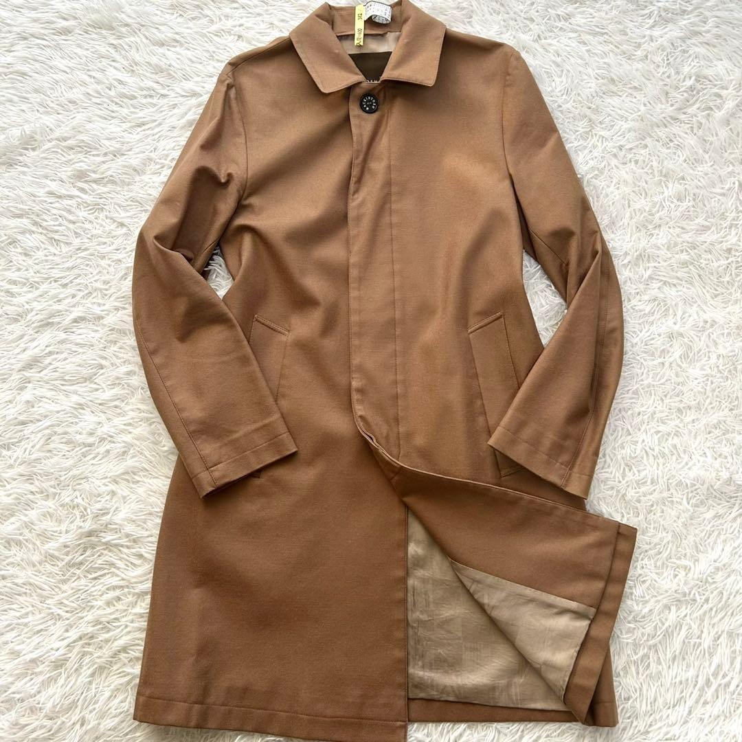 マッキントッシュロンドン　ステンカラーコート　ウール　ロロピアーナ生地　キャメル