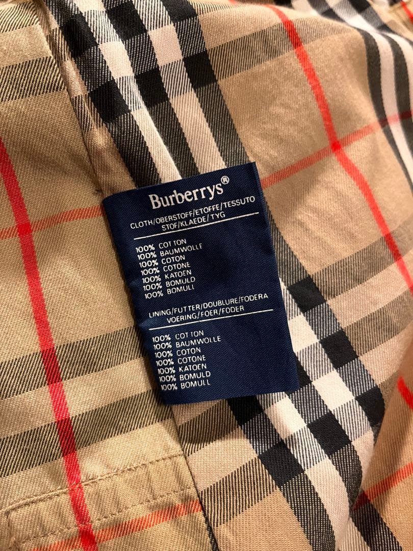 Burberryトレンチコート 一枚袖 ライナー完備 英国製 70s 80s