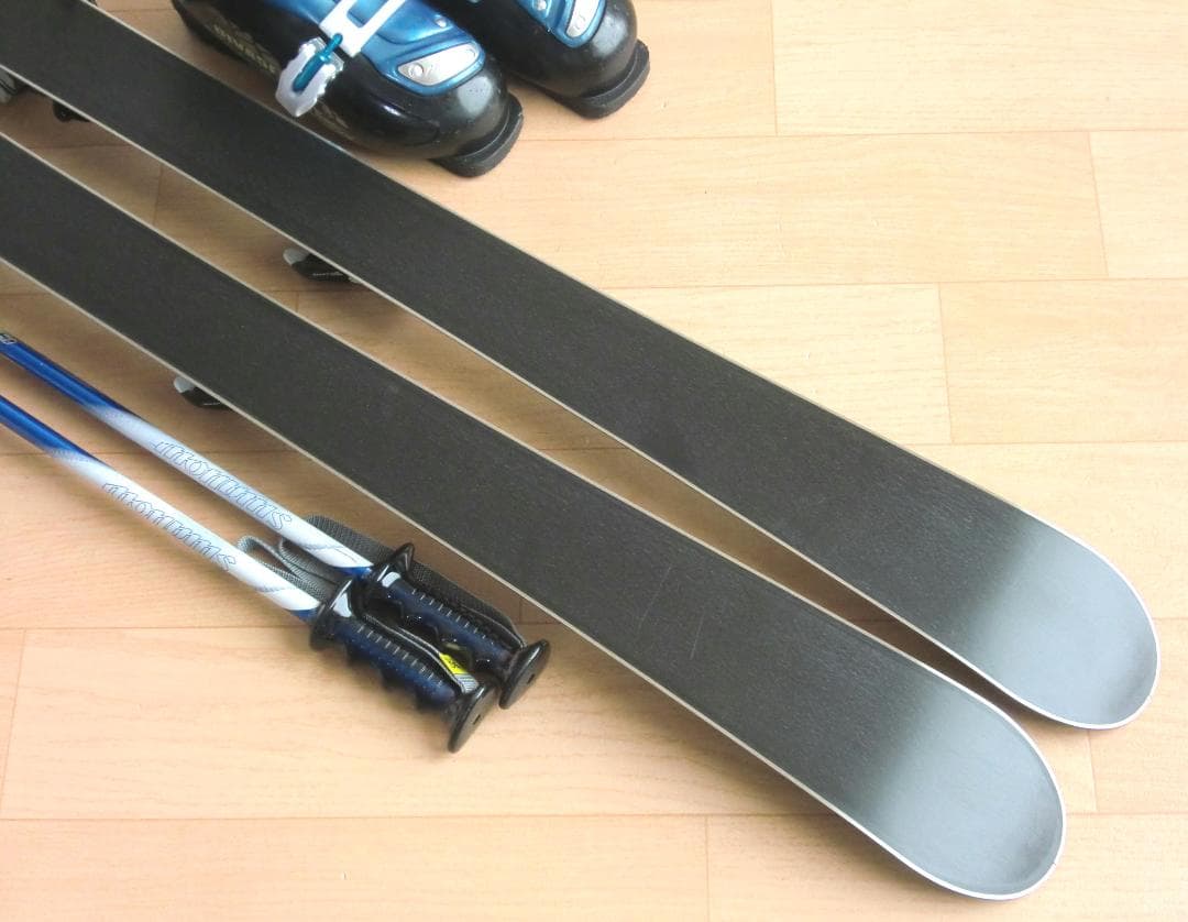 ■■送料無料■SWALLOW■子供用スキー4点セット■120/22■WAX済■■