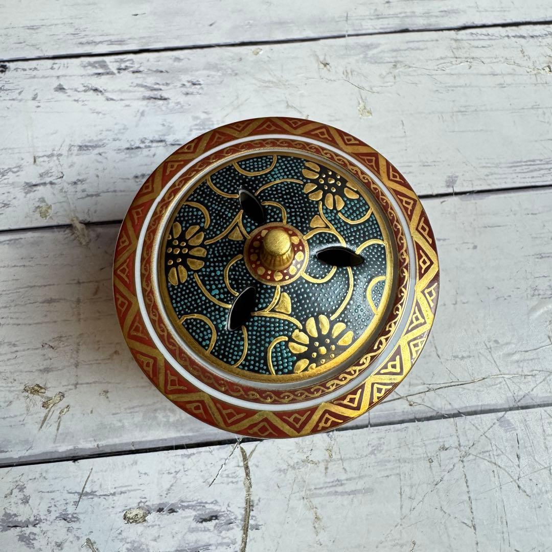 九谷焼 香炉 三十六歌仙 香器 仏具 陶器 美術保存作家