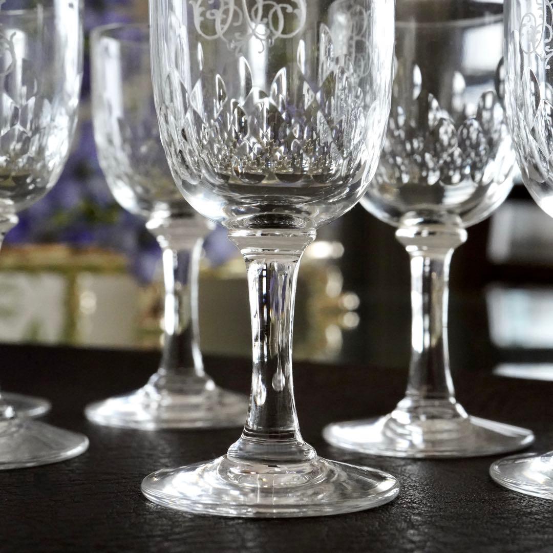 オールドバカラ リシュリュー＆モノグラム★リキュール ショットグラス 6客セット