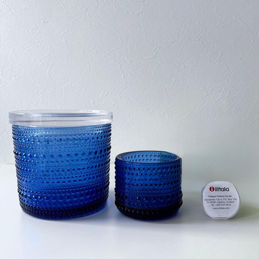 希少 イッタラ カステヘルミ ウルトラマリンブルー フィンランド独立100周年