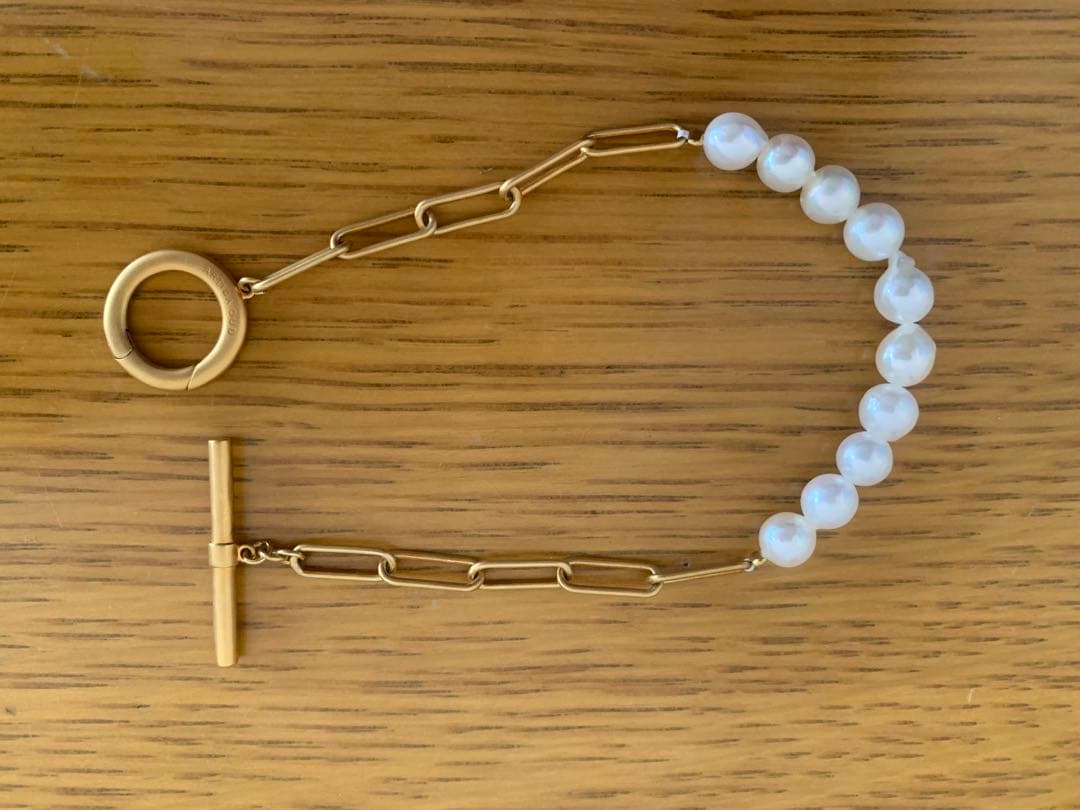 アコヤパール ケーブルチェーン トグル ブレスレット