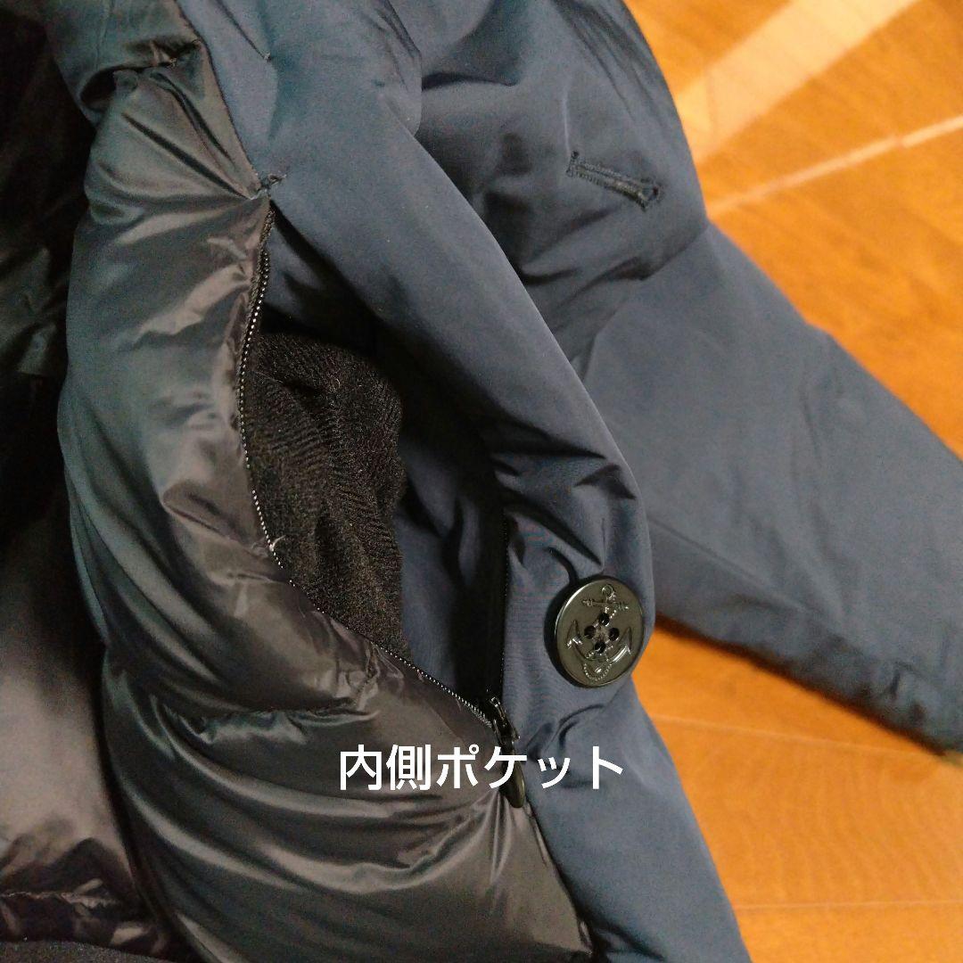 FIDELITY 新品未使用 Pコート ダウンジャケット L ネイビー