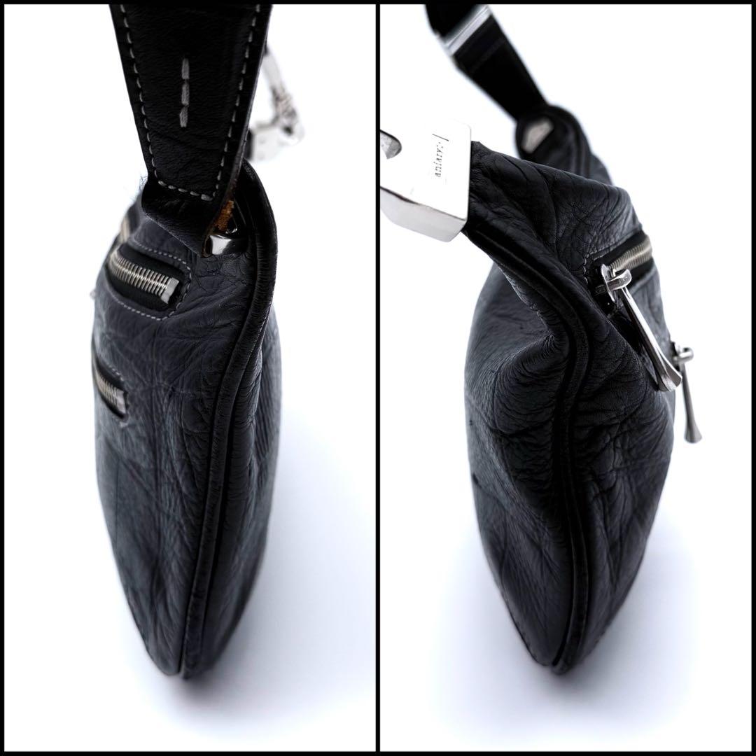 【極美品】aniary アニアリ　クロコ型押し　ボディバッグ　スリングバッグ