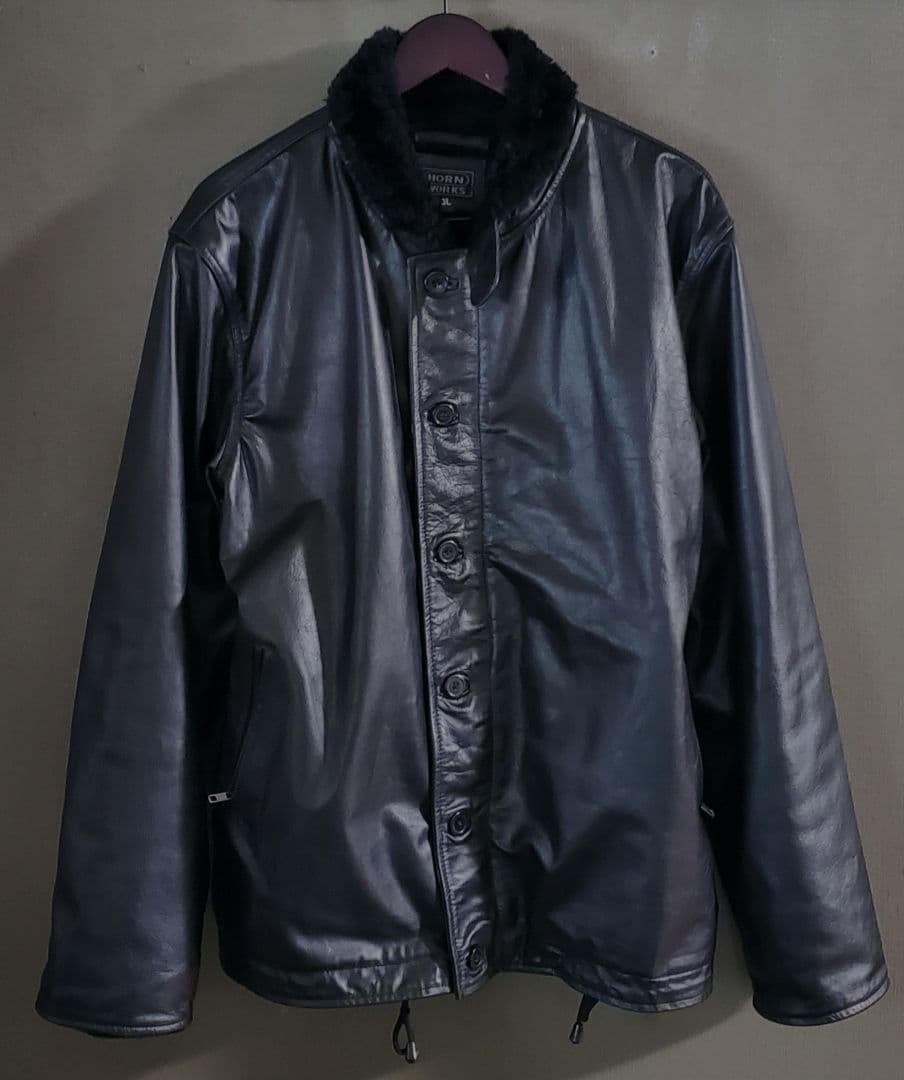 HORN WORKS 本革 レザージャケット N-1 デッキジャケット