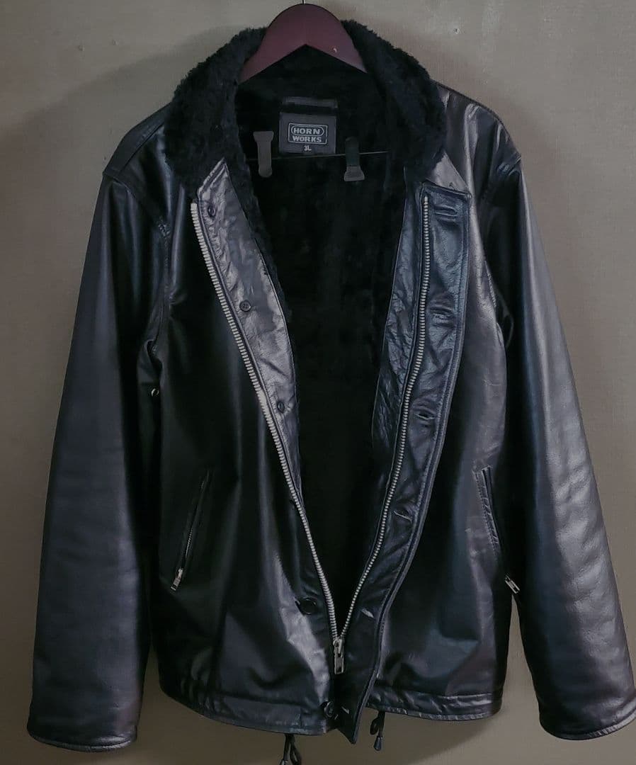 HORN WORKS 本革 レザージャケット N-1 デッキジャケット