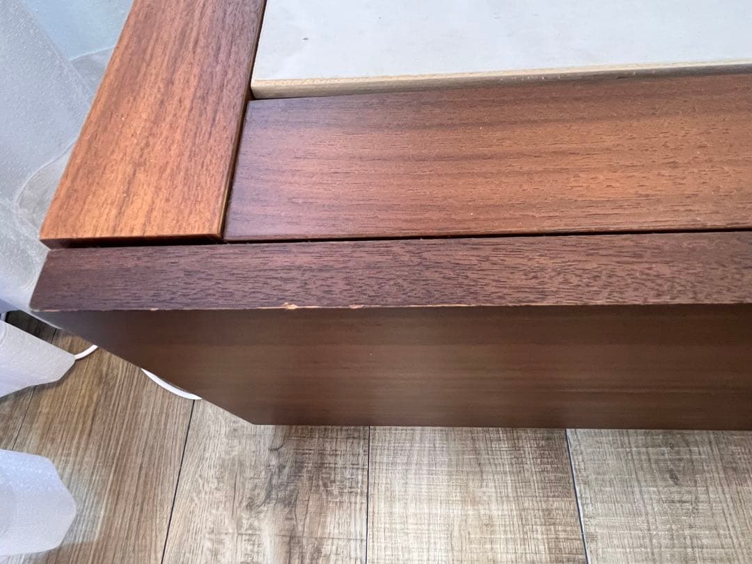 【送料込・引取可】　無印良品　収納ベッド ダブル　ウォールナット