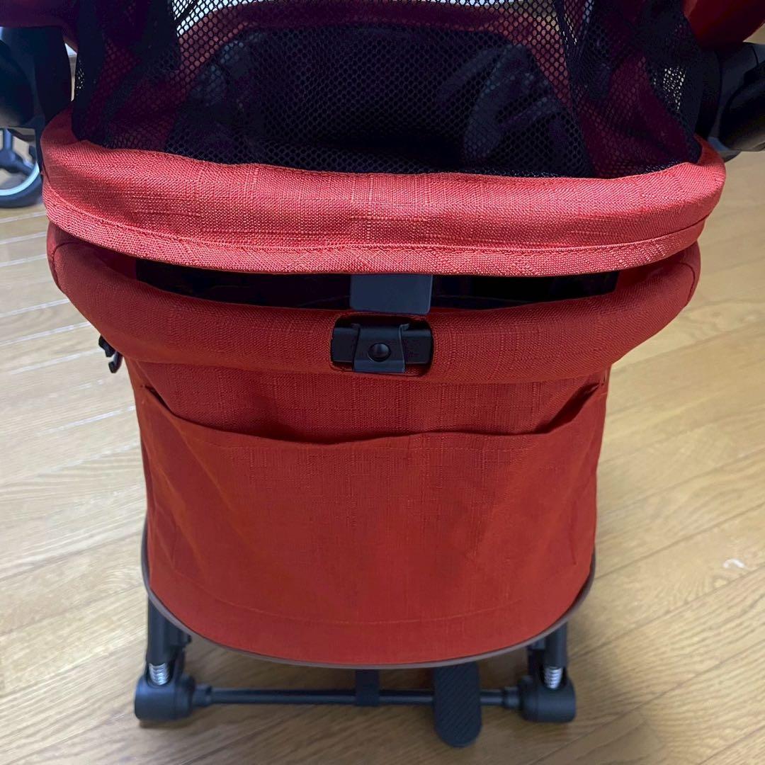 【美品】コンビ コムペット ルルテイル キャリー レッド　ペットカート