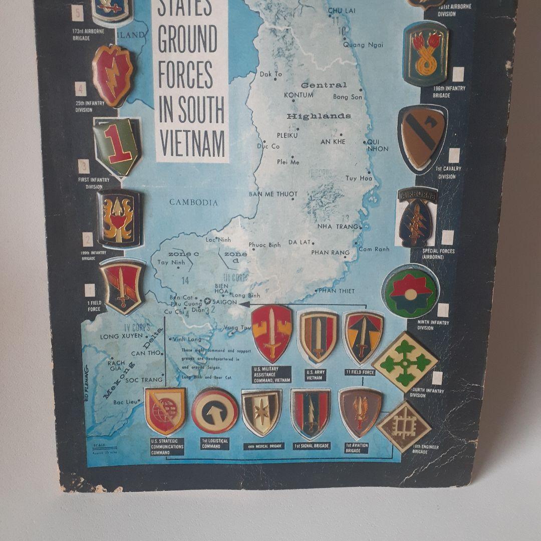 アメリカ軍ベトナム派遣部隊ピンバッジ