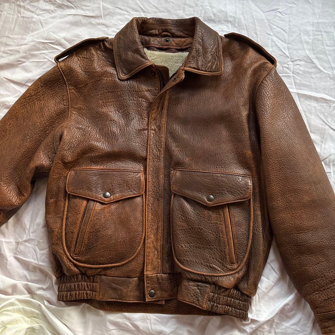 【90s】vintage G-1 レザー フライトジャケット 3way 本革