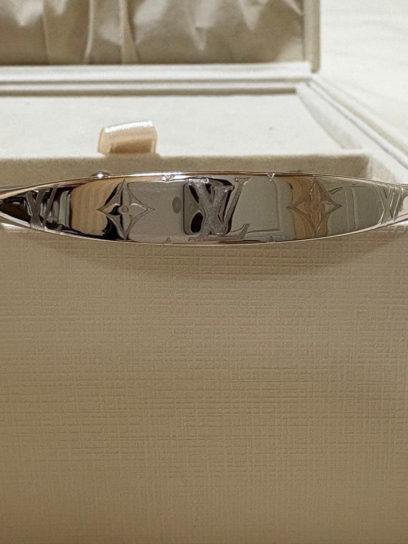 ルイヴィトン　LouisVuitton ジョンク　モノグラム　バングル　L