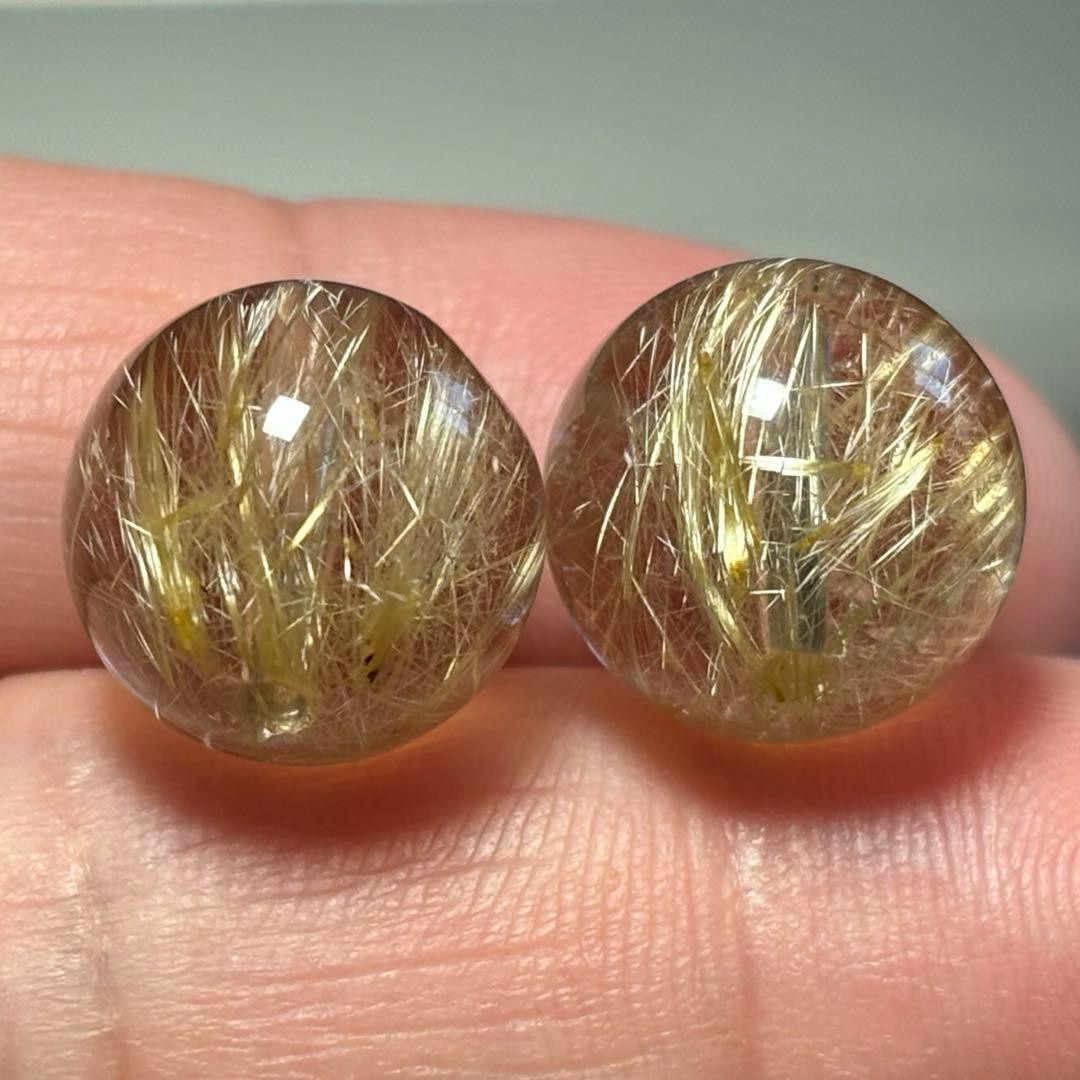 極上　ギラギラ　ゴールドルチルクォーツK302