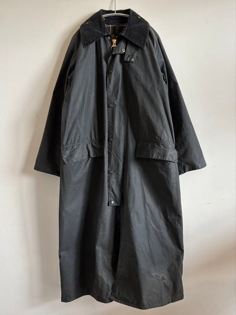 80s barbour バブアー burghley バーレー ネイビー36