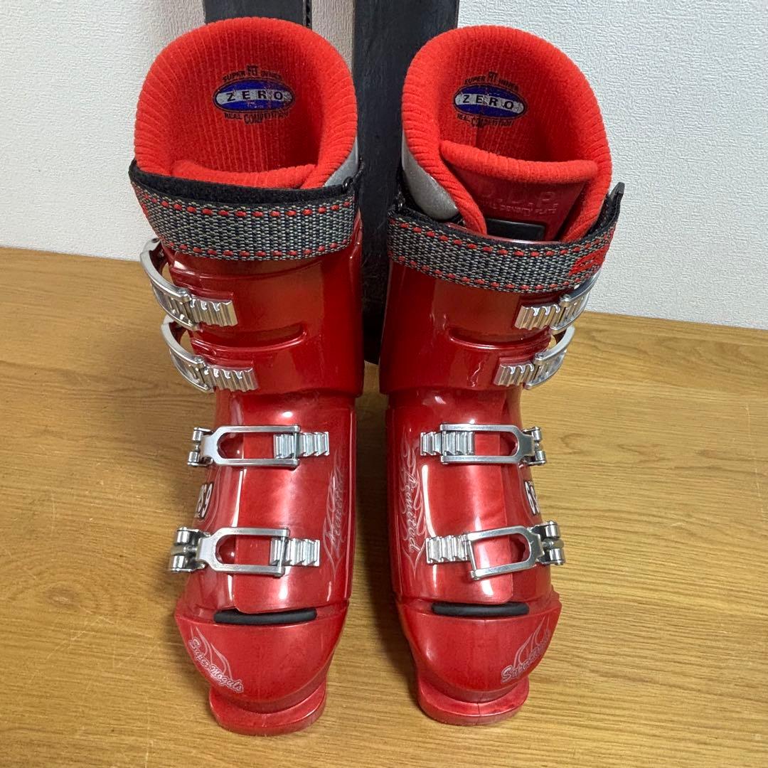 メンズ　ショートスキー　ファンスキーセット　Gen 27-27.5cm 赤