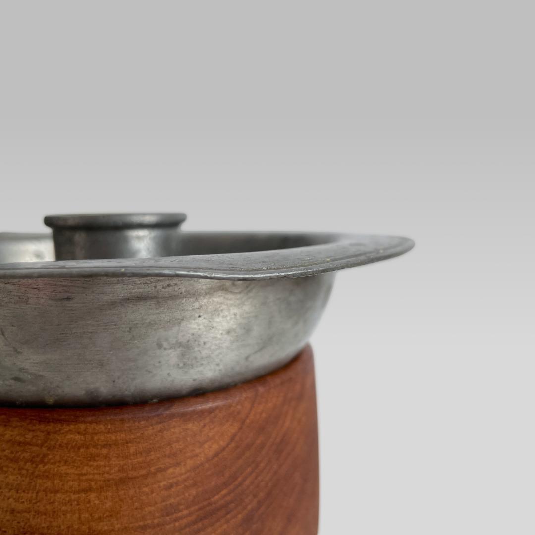 1910~20s【ユーロアンティーク】錫製 キャンドル チャンバースティック