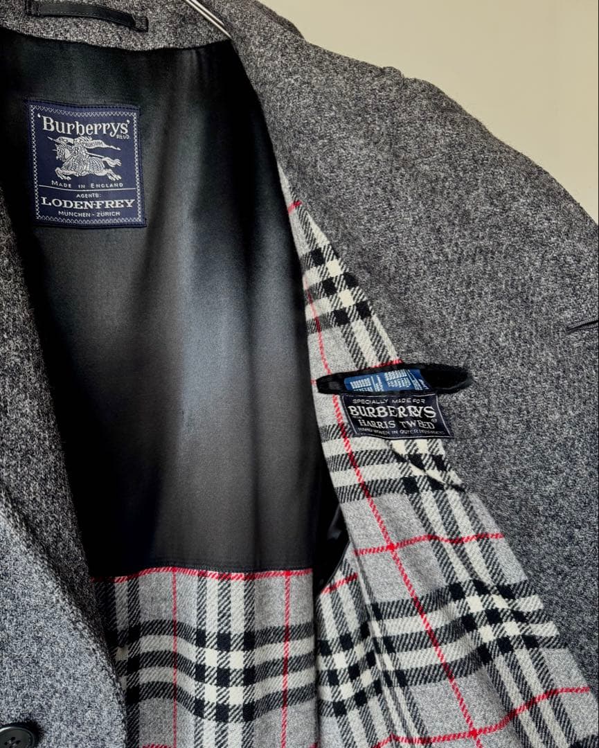 u*様 【ヴィン爺の家宝】一枚袖 コート バーバリー×ハリスツイード×ローデンフ