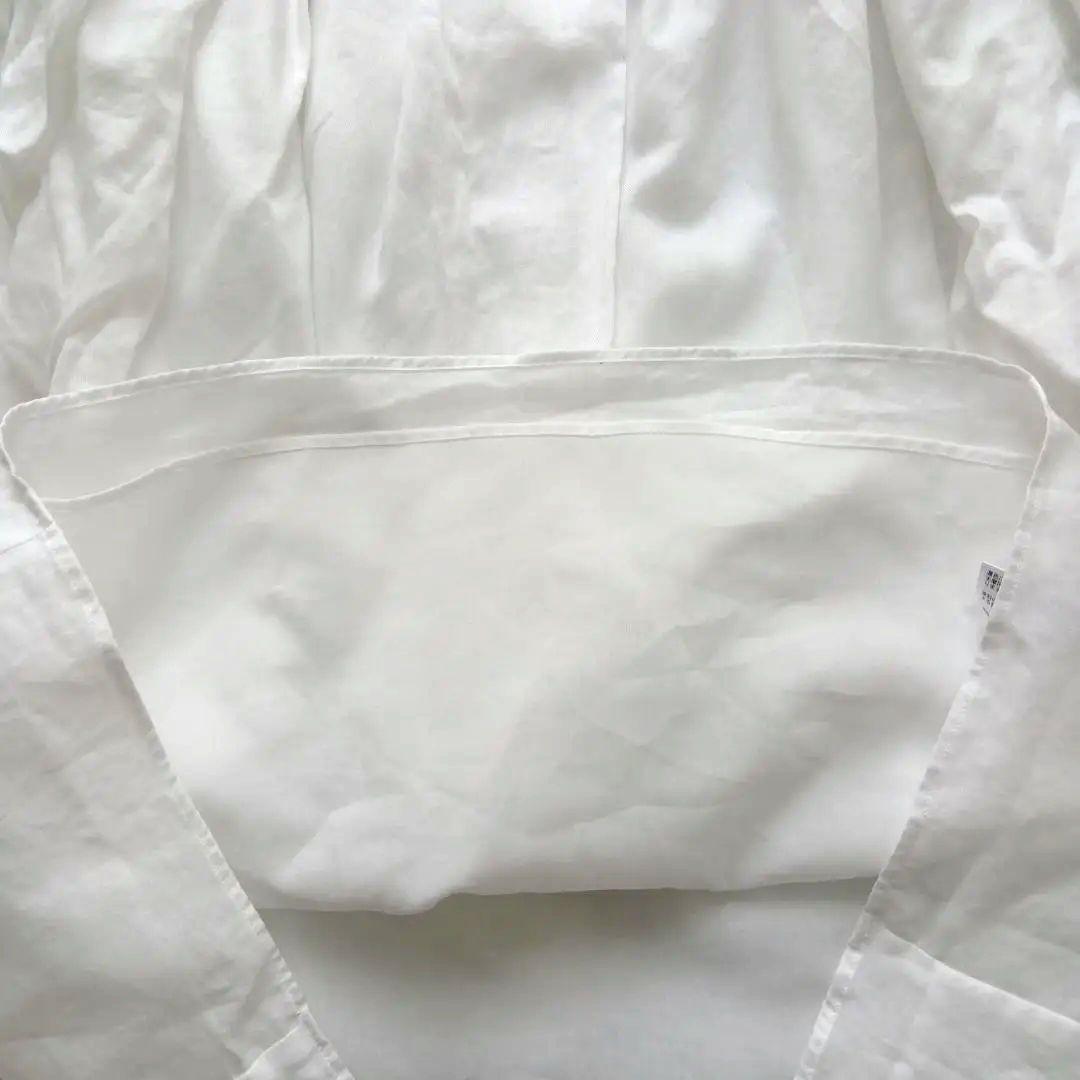 【未使用に近い】EPOCA ホワイト フリル 半袖シャツ　40